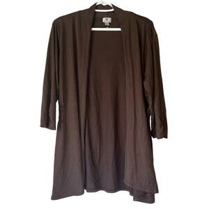 Worthington Brown 3/4 Sleeve Cardigan Size XL